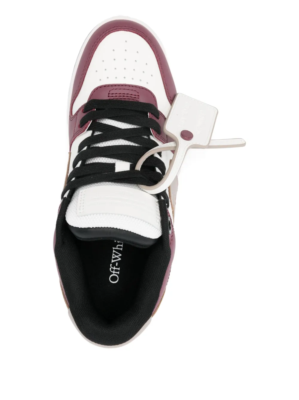 Off-White Out Of Office leather sneakers Red