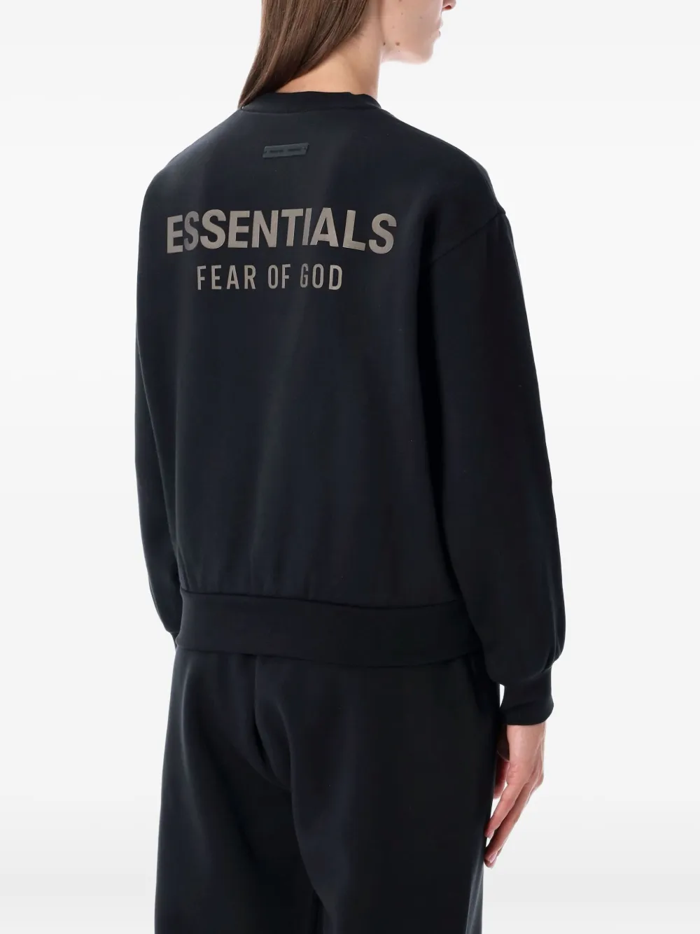 Essentials Logo-print Sweatshirt In Blue