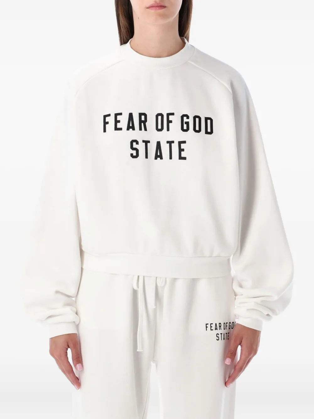 Essentials Fleece Sweatshirt In White