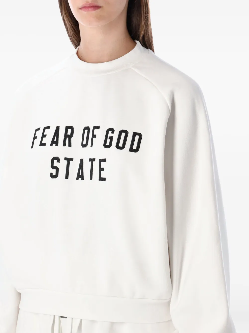 Essentials Fleece Sweatshirt In White