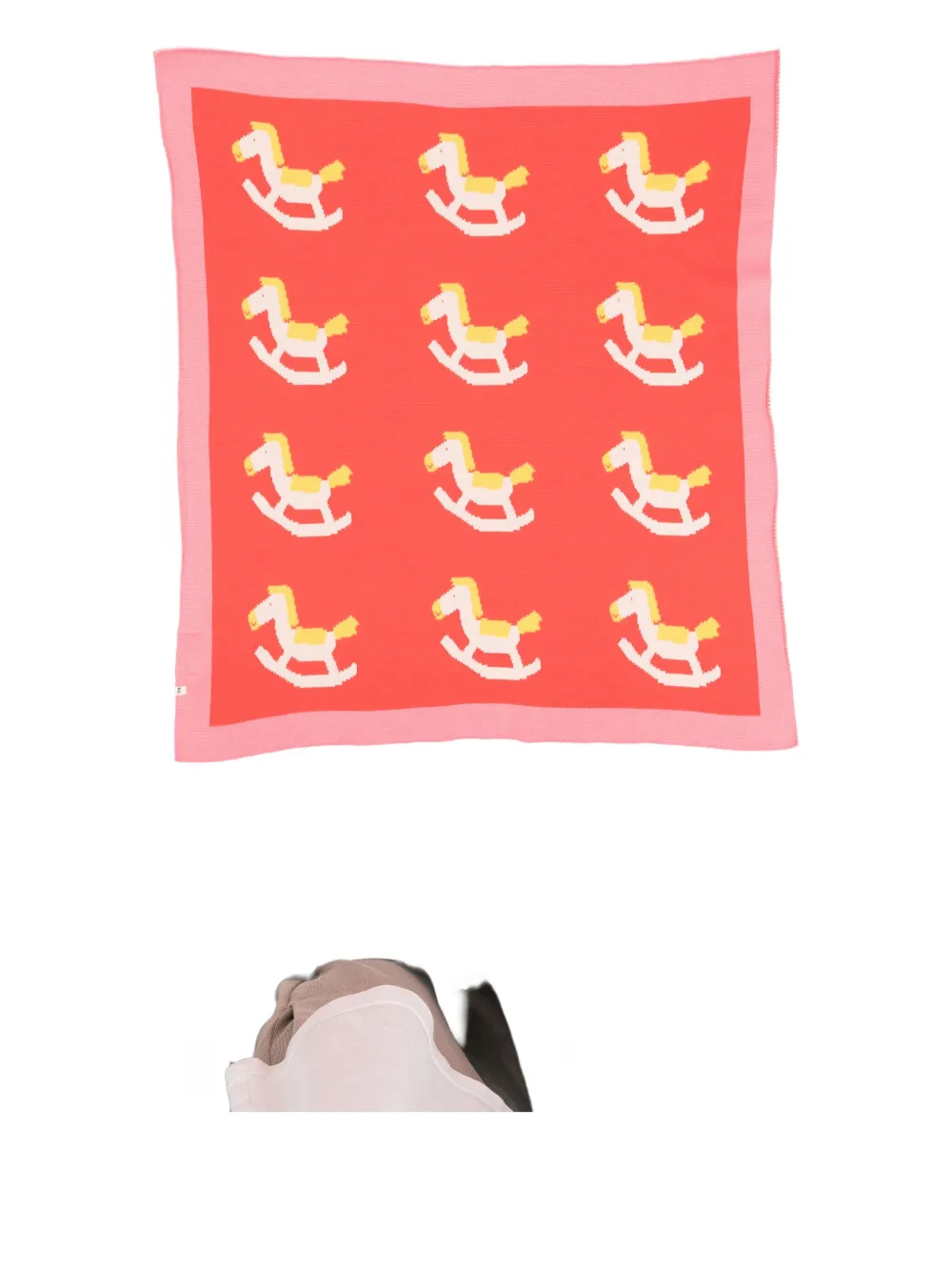 Bobo Choses Rocking Horse Blanket In Red