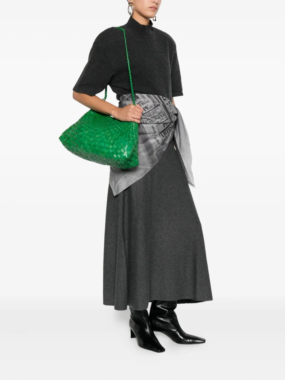 DRAGON DIFFUSION leather shoulder bag - Groen