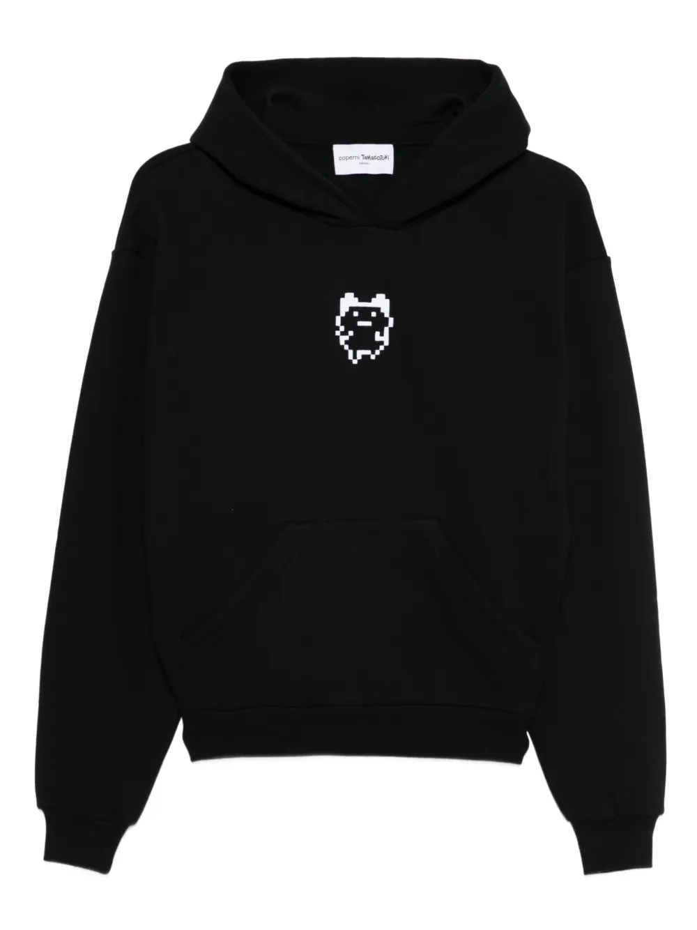 Coperni x Tamagotchi logo-print hoodie | Black | Image 1