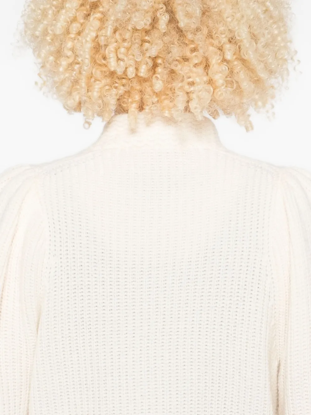 Loveshackfancy V-neck Ribbed Cardigan In Multi