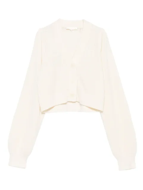 LoveShackFancy V-neck ribbed cardigan