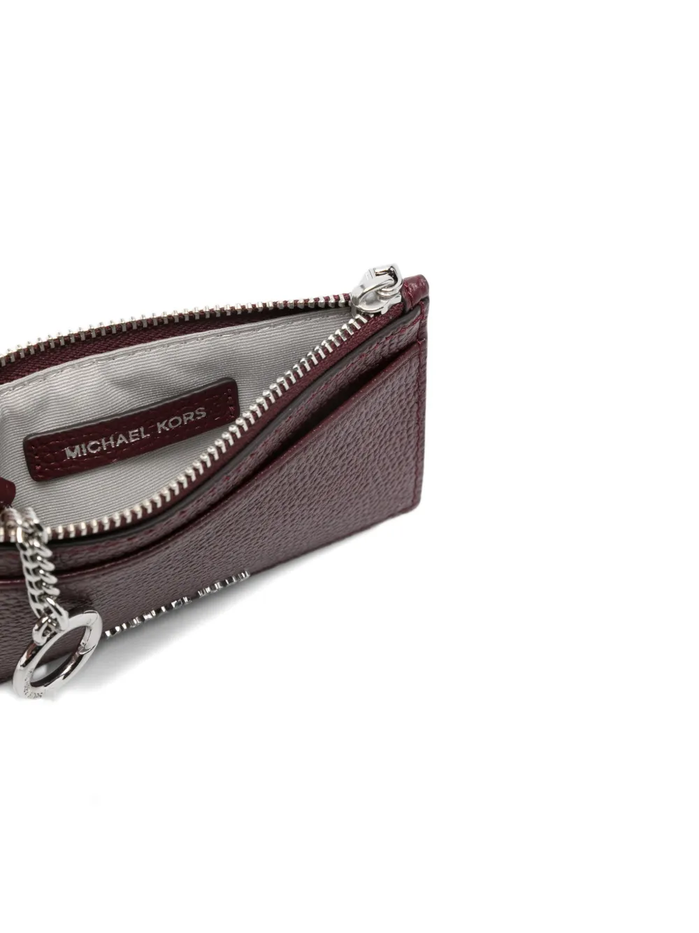 Michael Kors Zip-around Cardholder In Red