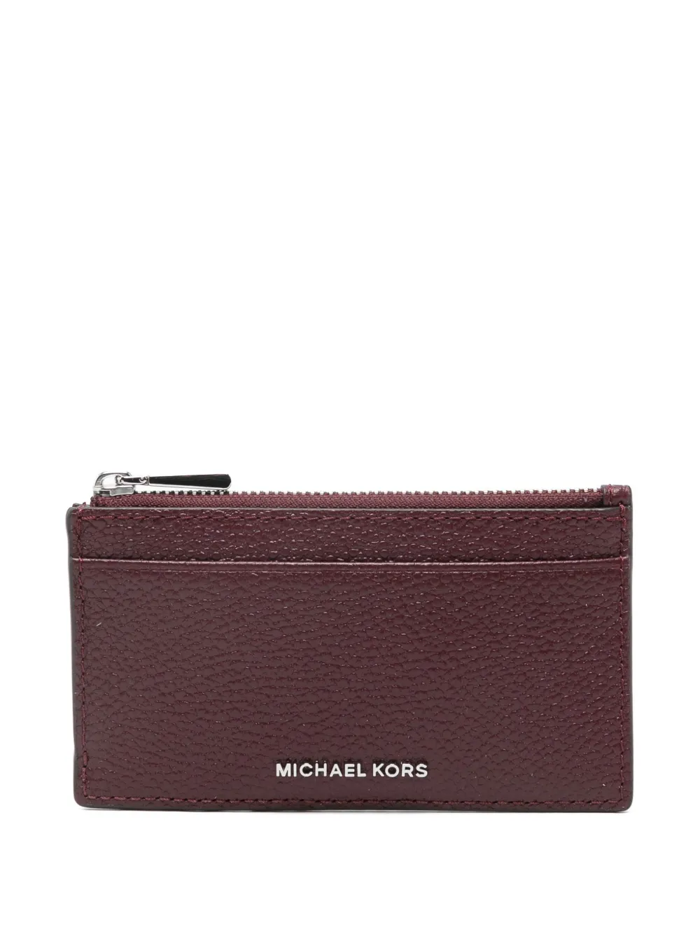 Michael Kors Zip-around Cardholder In Red