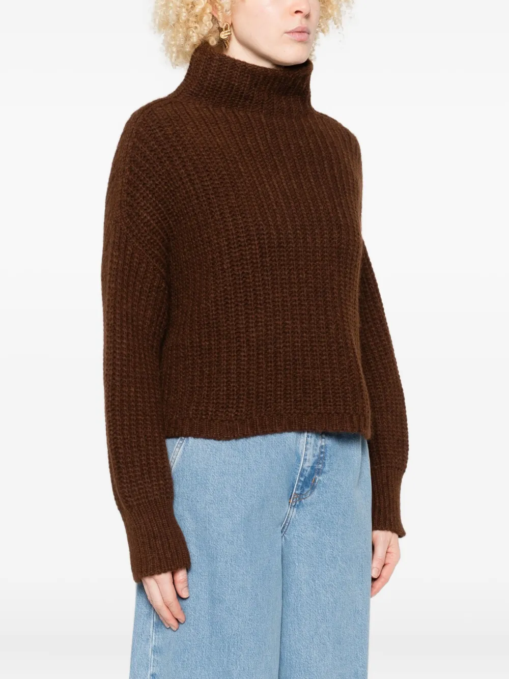 Ulla Johnson Drop-shoulder Sweater In Brown