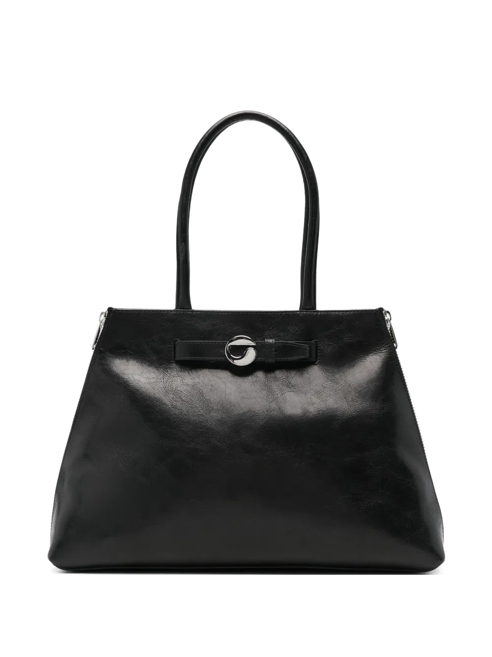 Coperni buckle-fastening leather shoulder bag - Nero