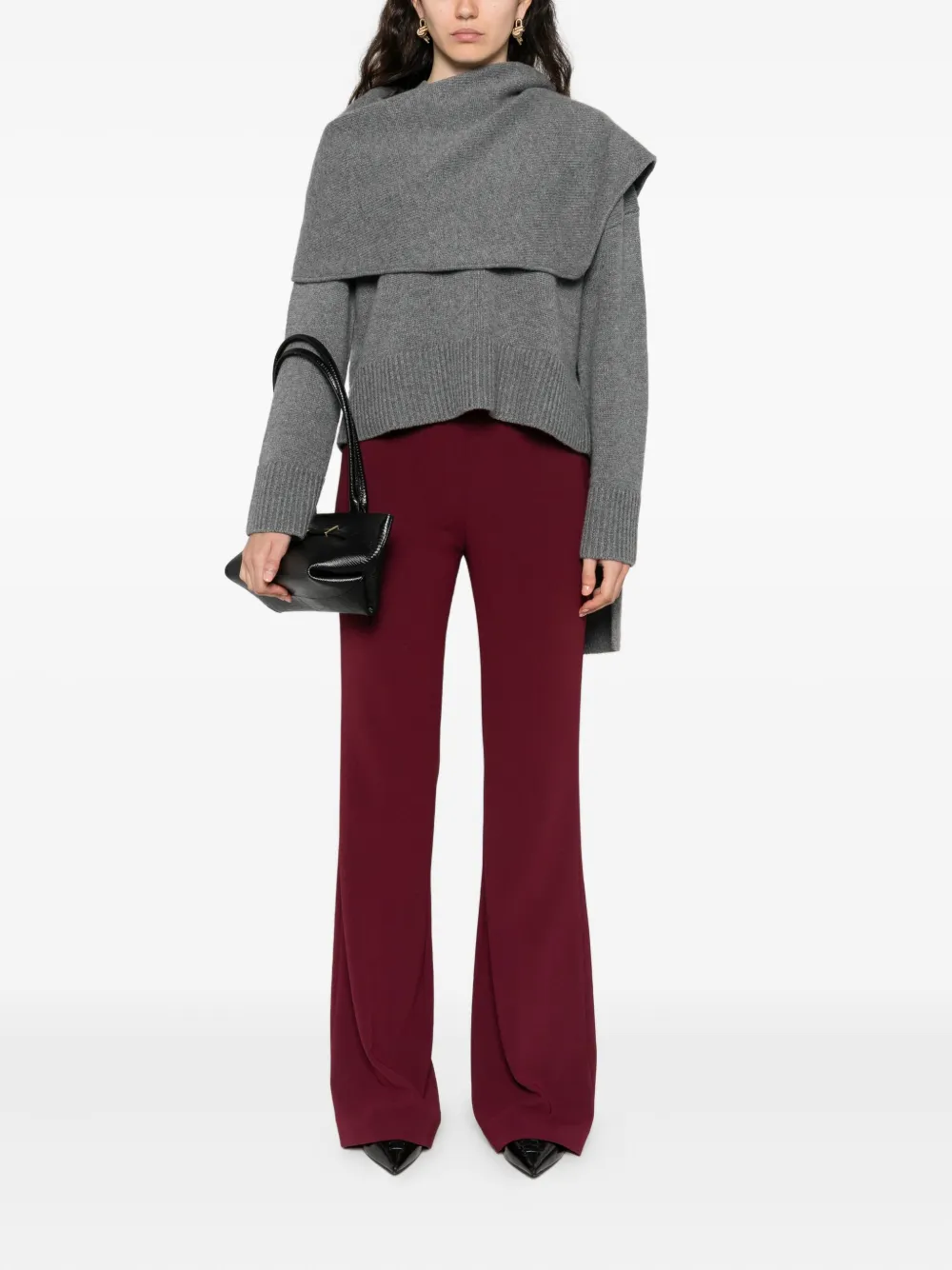Theory Ausgestellte Hose In Burgundy