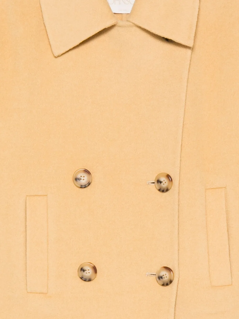 Ulla Johnson Double-breasted Jacket In Yellow