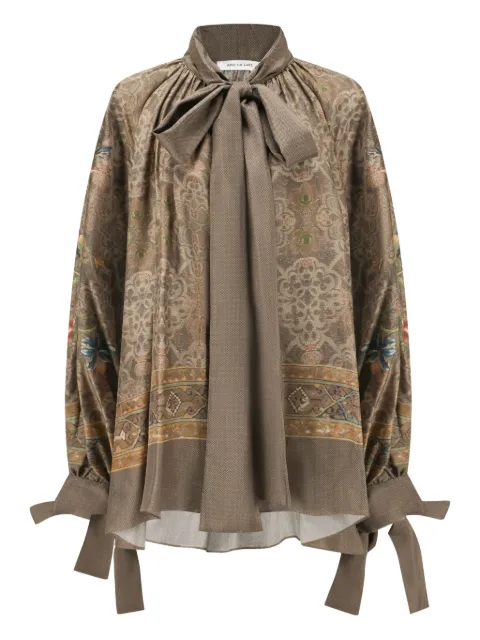 INTO THE EAST 系带印花罩衫