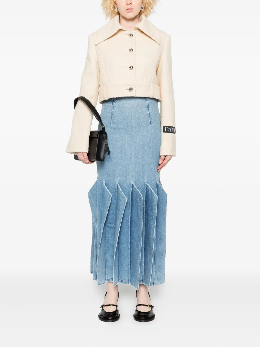 Patou textured cropped jacket | Cropped Jackets | Image 2