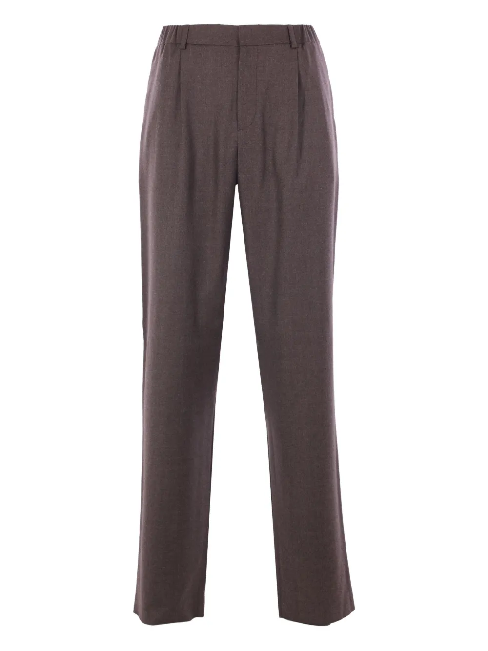Agnona elasticated-waistline tailored trousers | Brown | Image 1