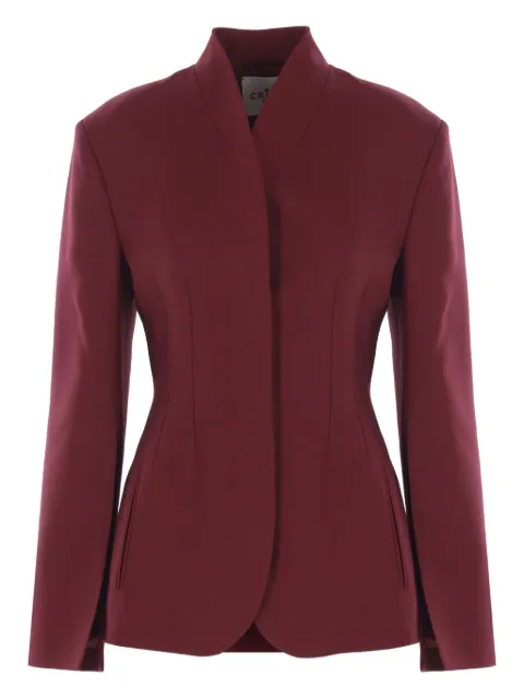 CRIDA long-sleeve V-neck fitted jacket