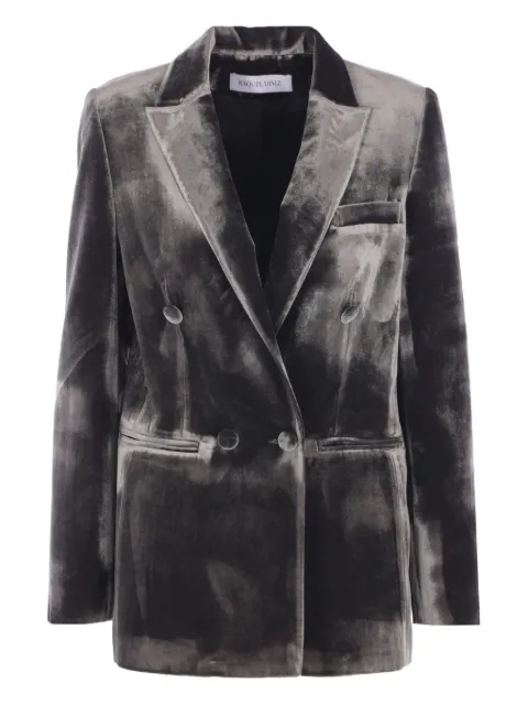 Raquel Diniz double-breasted velvet blazer