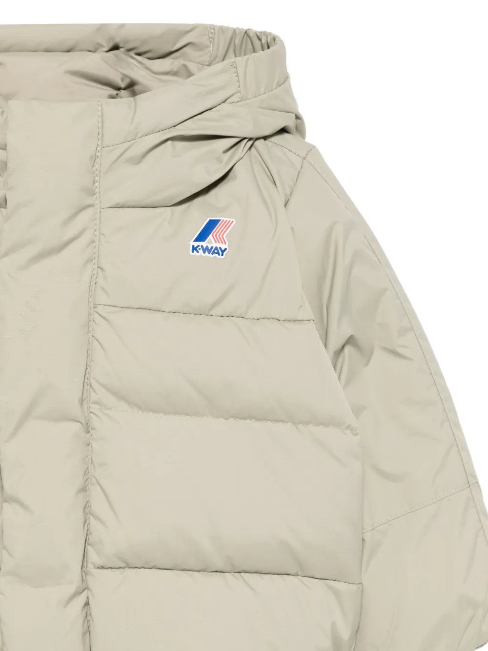 K Way Kids Donsjack met capuchon Beige