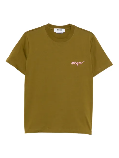 MSGM playera con logo bordado