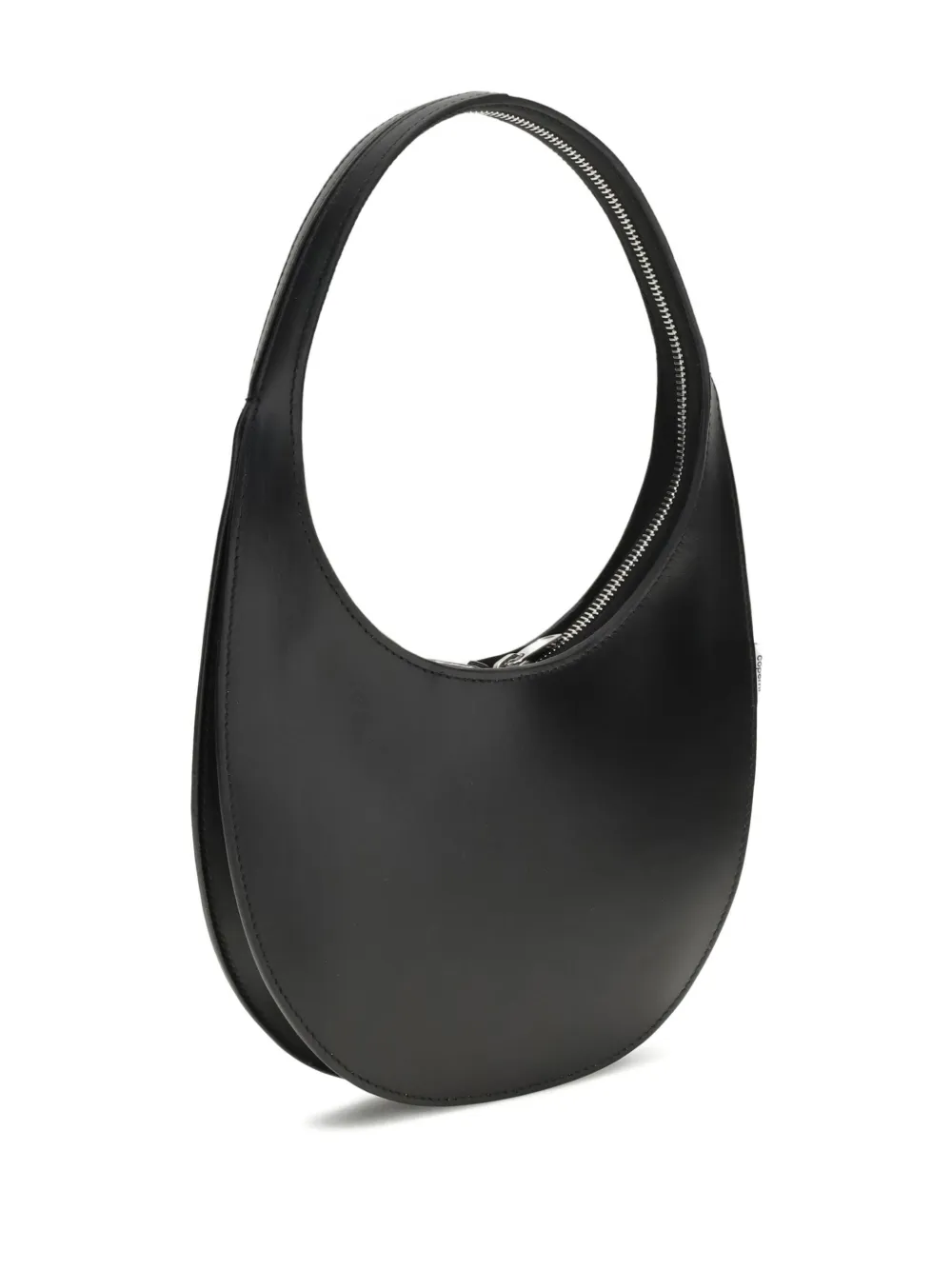 Coperni Soft Swipe Zip Shoulder Bag In Black