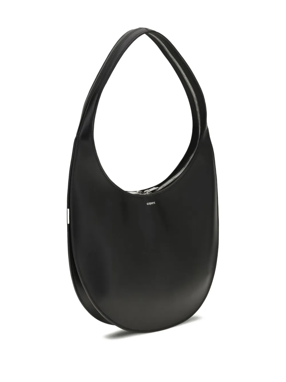 Coperni Medium Soft Swipe Zip-top Shoulder Bag In Black