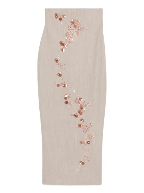 Alberta Ferretti sequin-embellished maxi skirt