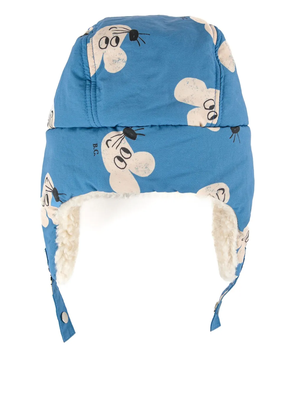 Bobo Choses printed trapper hat - Blauw
