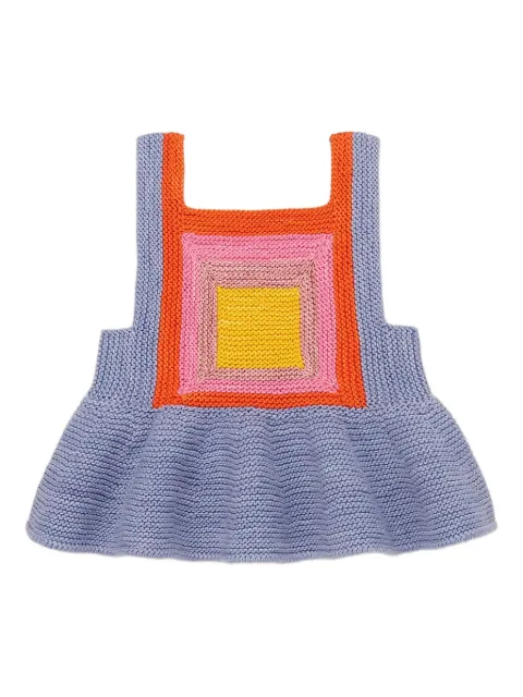 Misha & Puff square-pattern ruffled top