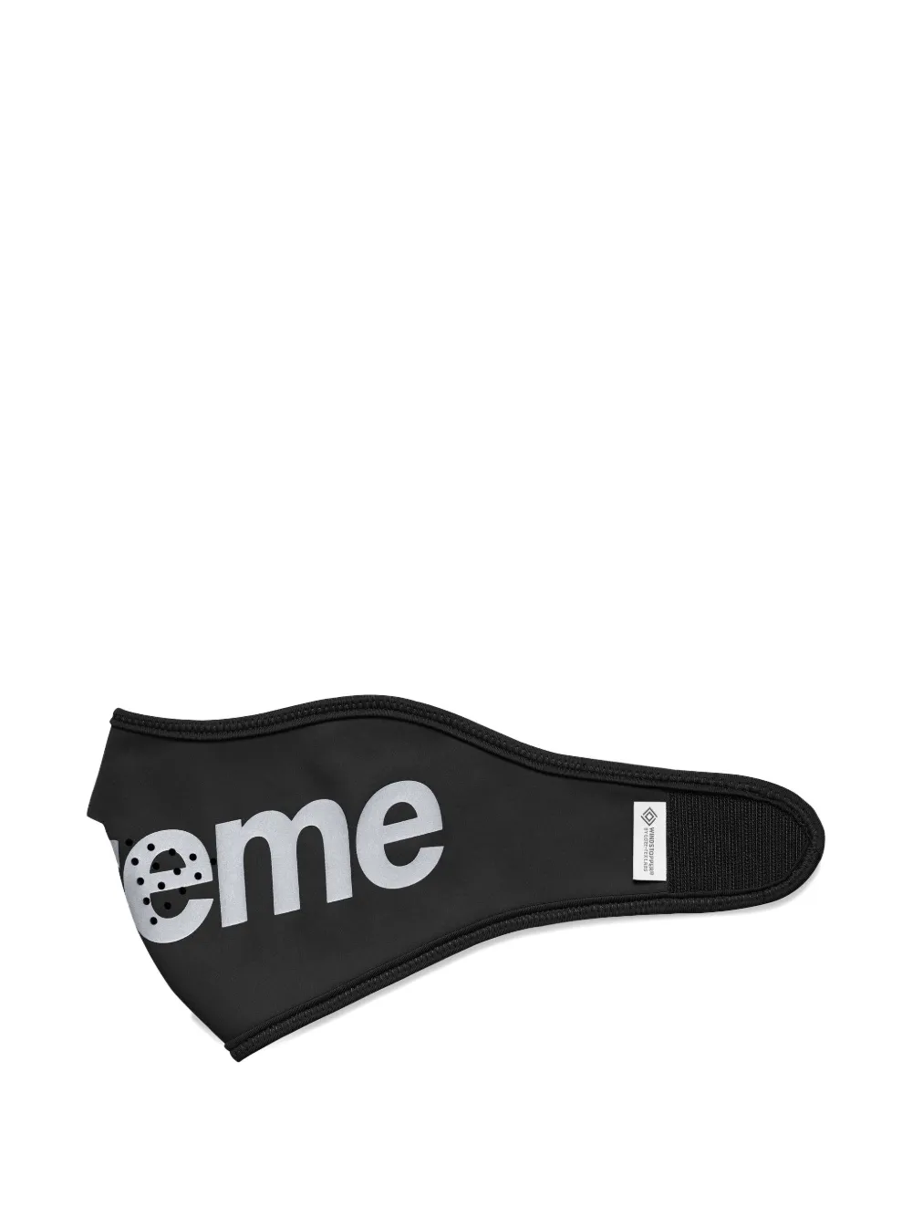 Supreme Logo-print Windstopper Face Mask In Black