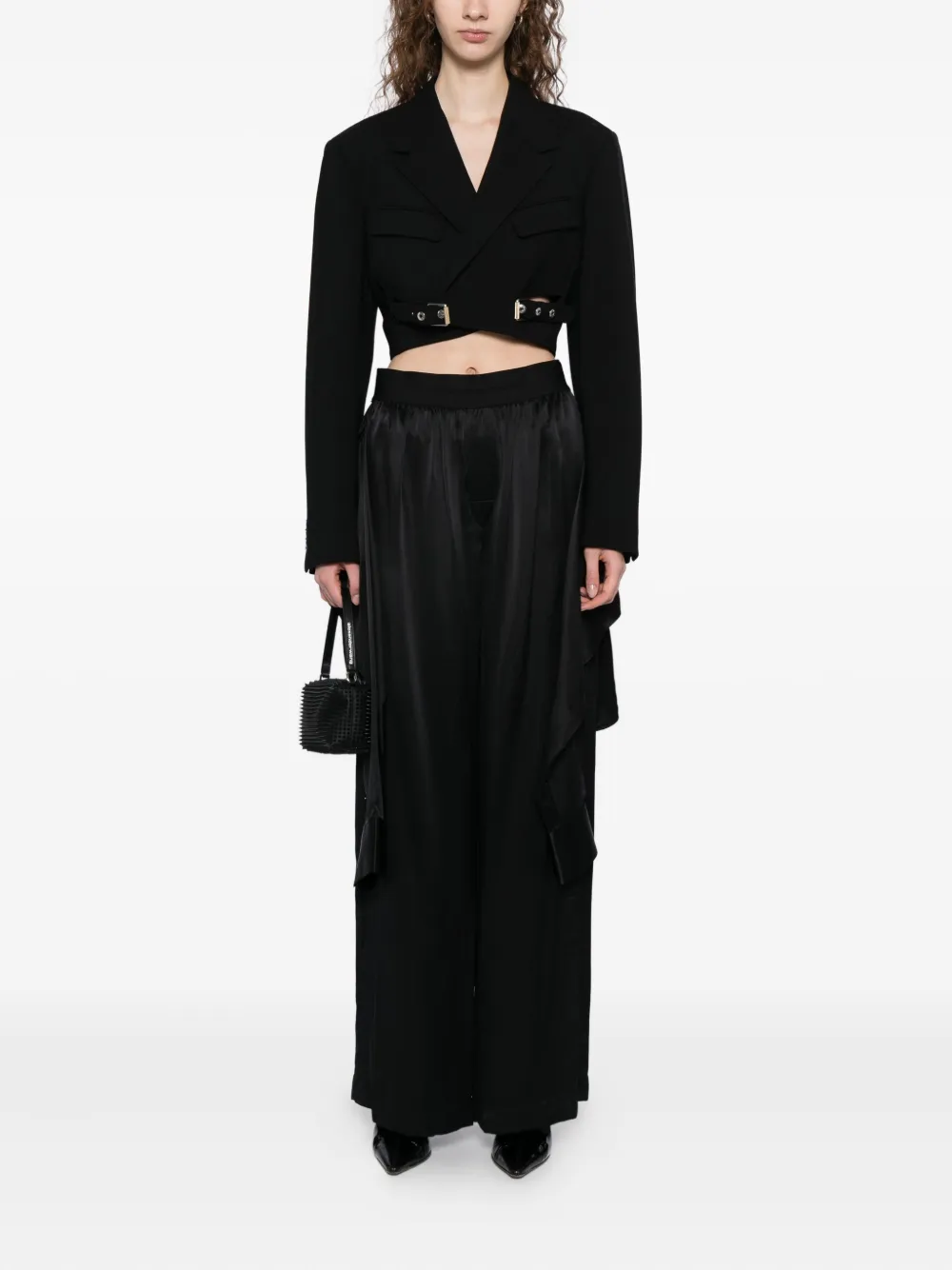 Alexander Wang Zijden broek - Zwart