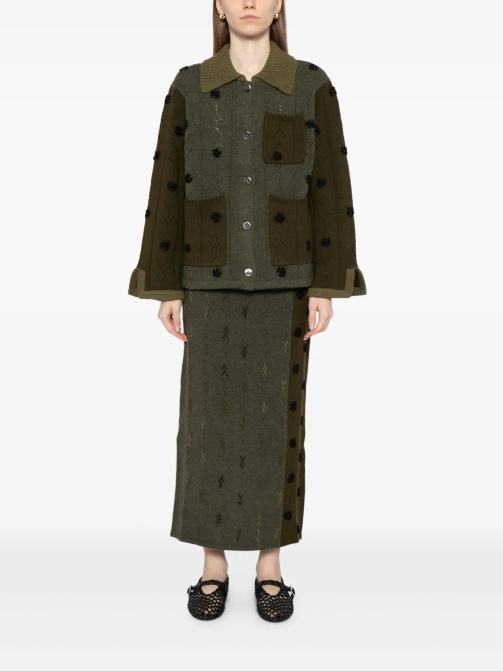 YANYAN KNITS embroidered cardigan | كارديغان | Image 2