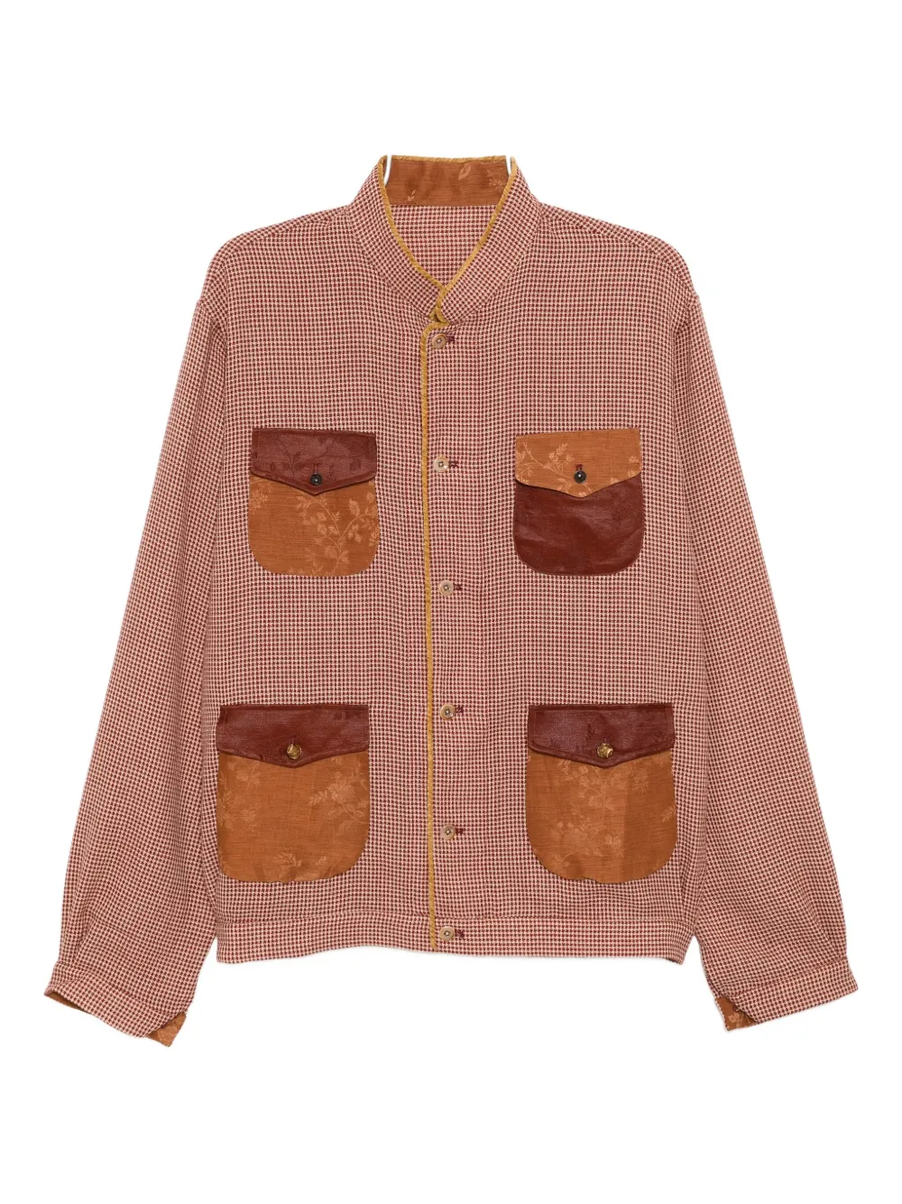 Communs Checked Jacket In Red