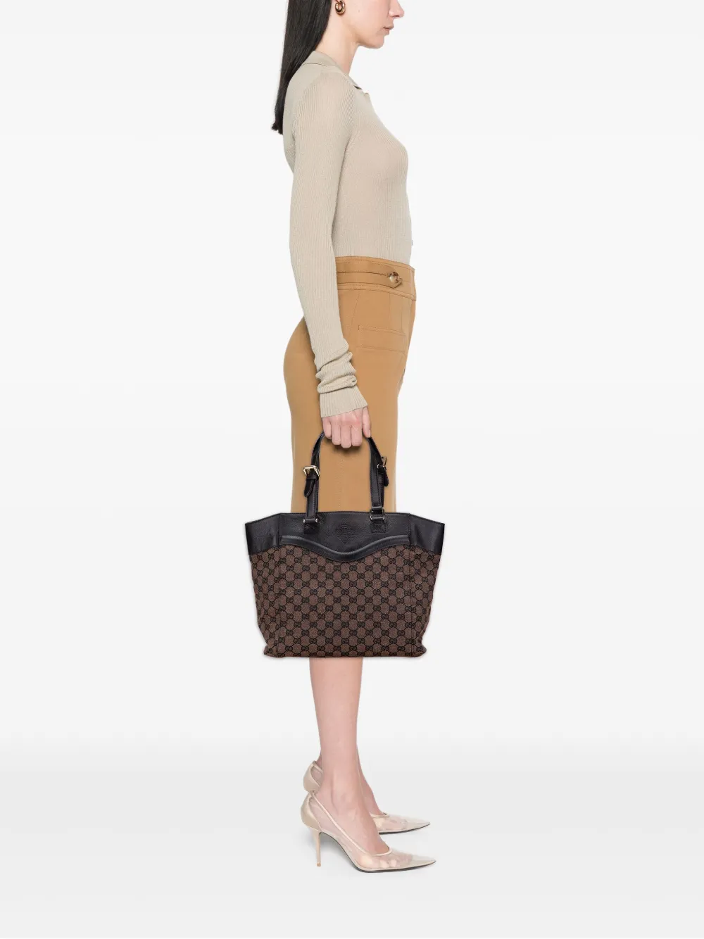 Gucci Pre-Owned 2000-2015 GG Canvas Crest tote bag | Pre-Owned | Image 2