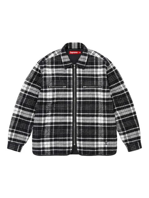 Supreme quilted flannel shirt