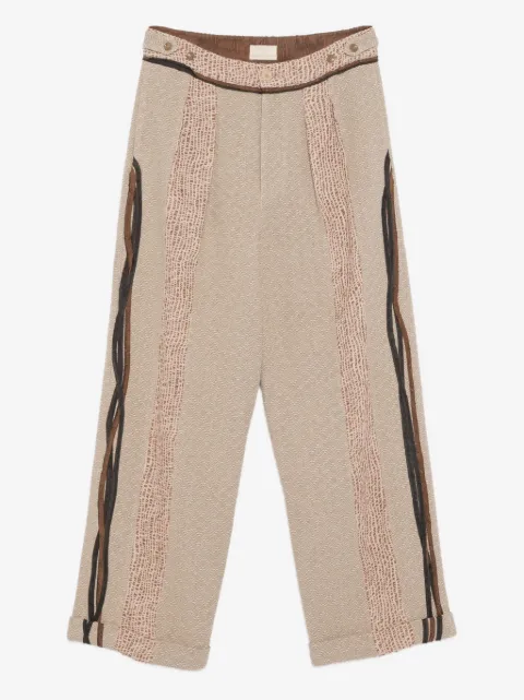 COMMUNS pantalon à ourlet retroussé