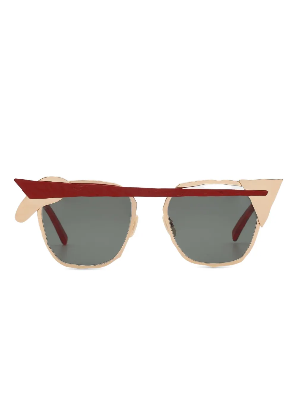 Masahiro Maruyama MM-0093 round-frame sunglasses | Gold | Image 1
