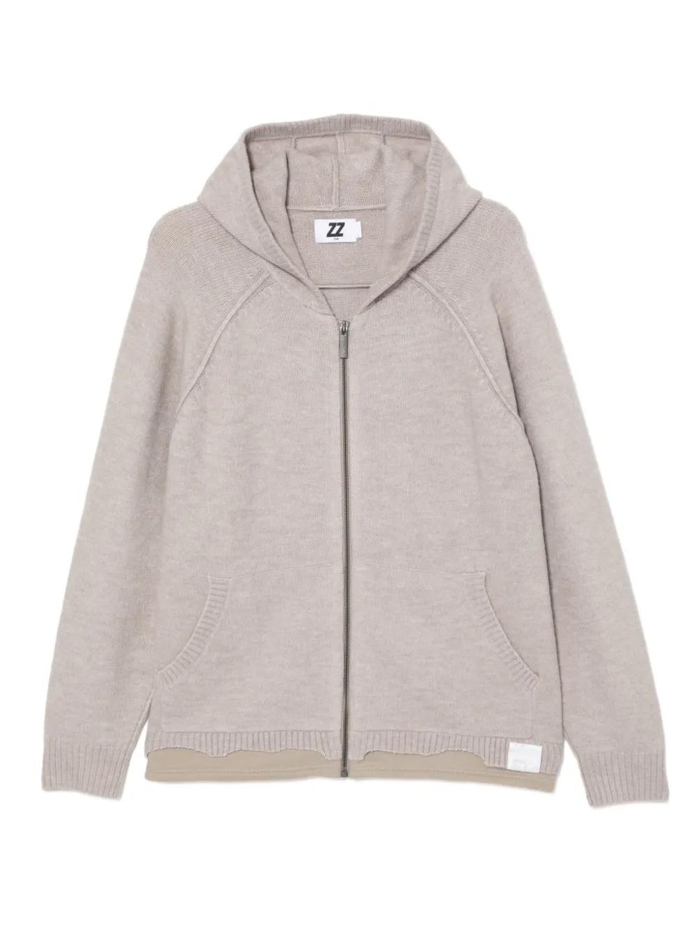 izzue logo-patch cardigan | Neutrals | Image 1