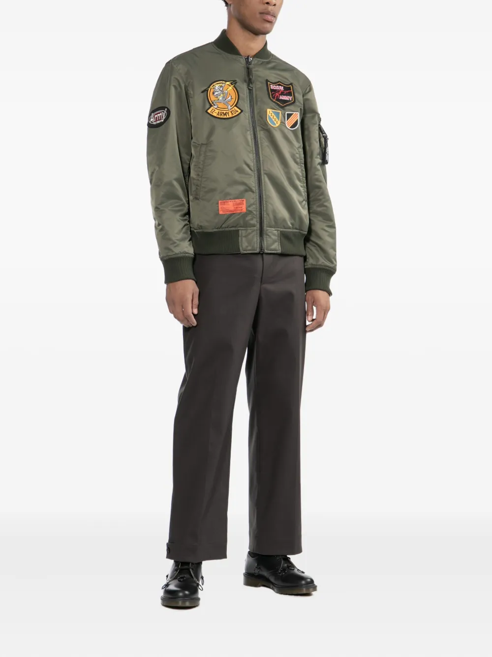 izzue logo-patch bomber jacket | Bomber Jackets | Image 2