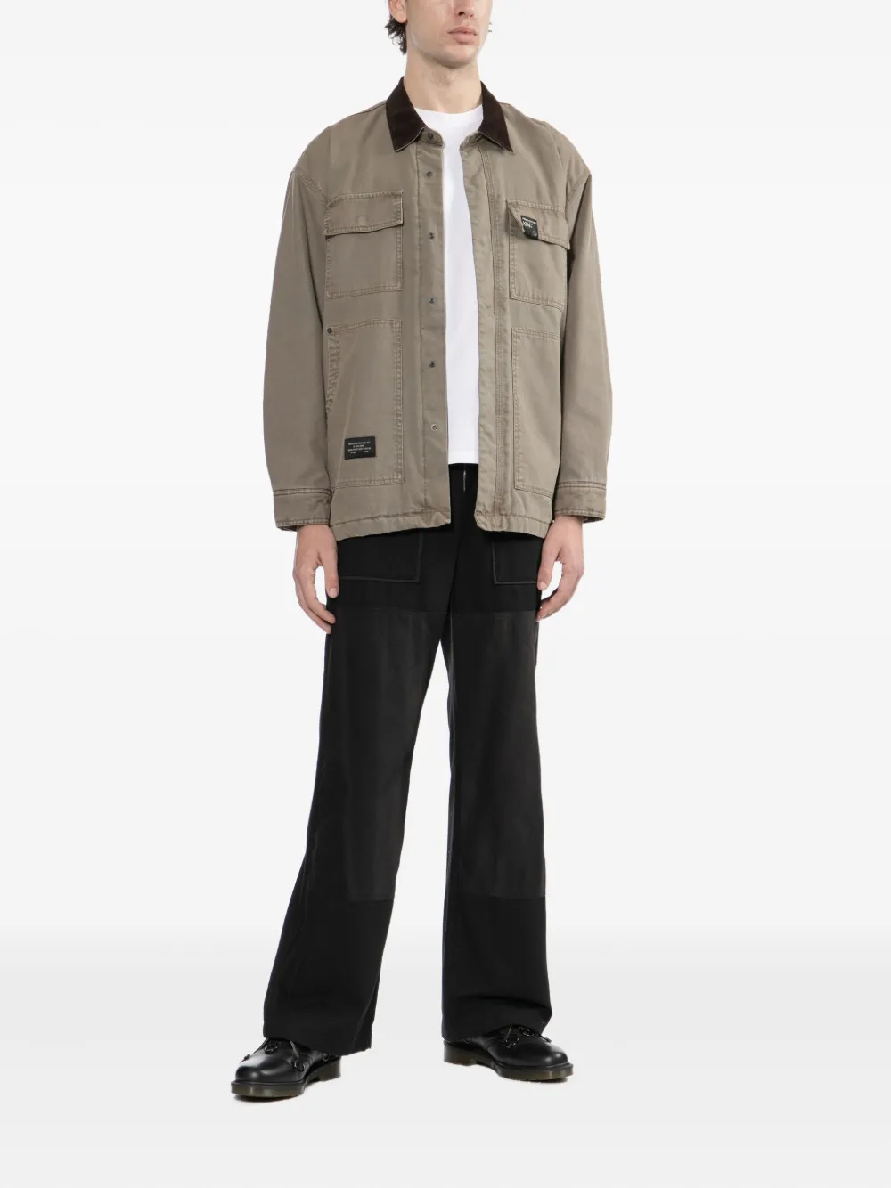 izzue logo-patch jacket | Shirt Jackets | Image 2