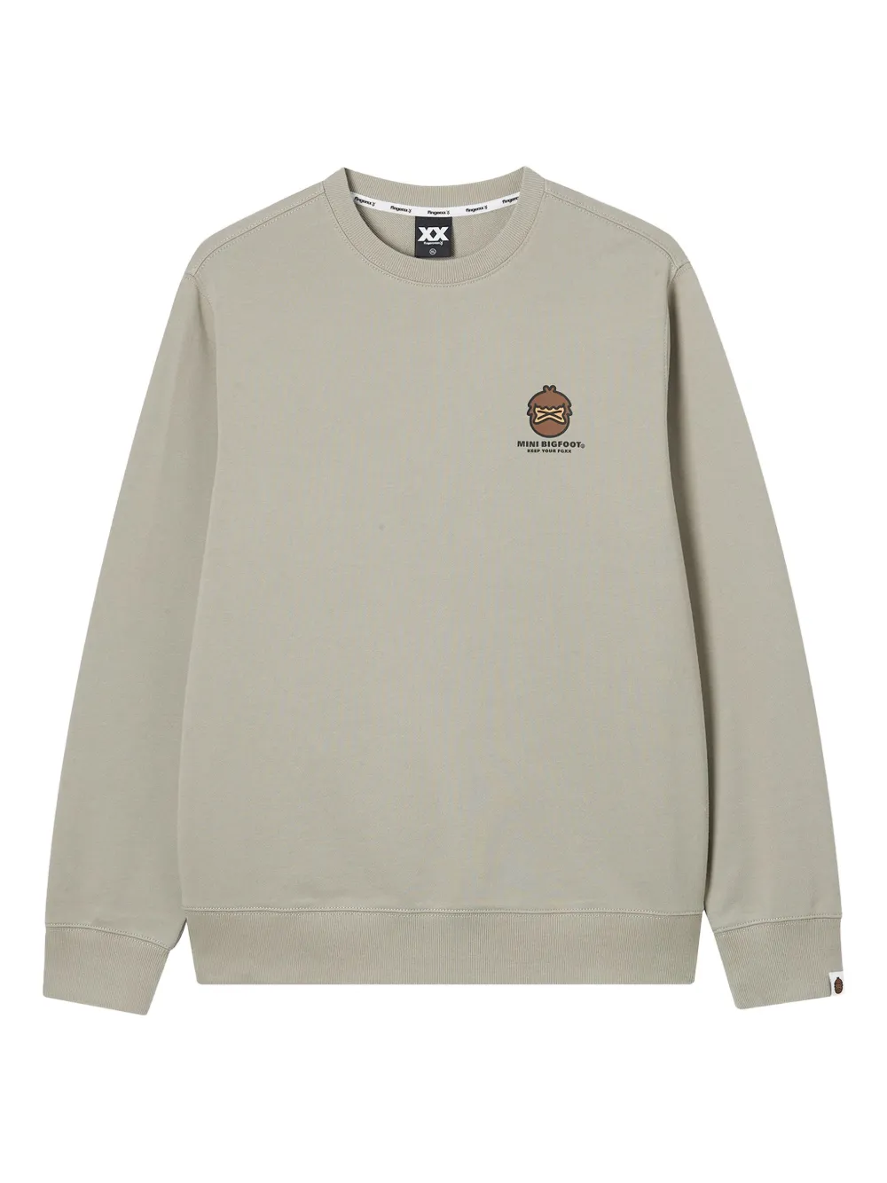 FINGERCROXX mini-bigfoot crew-neck sweatshirt | Neutrals | Image 1