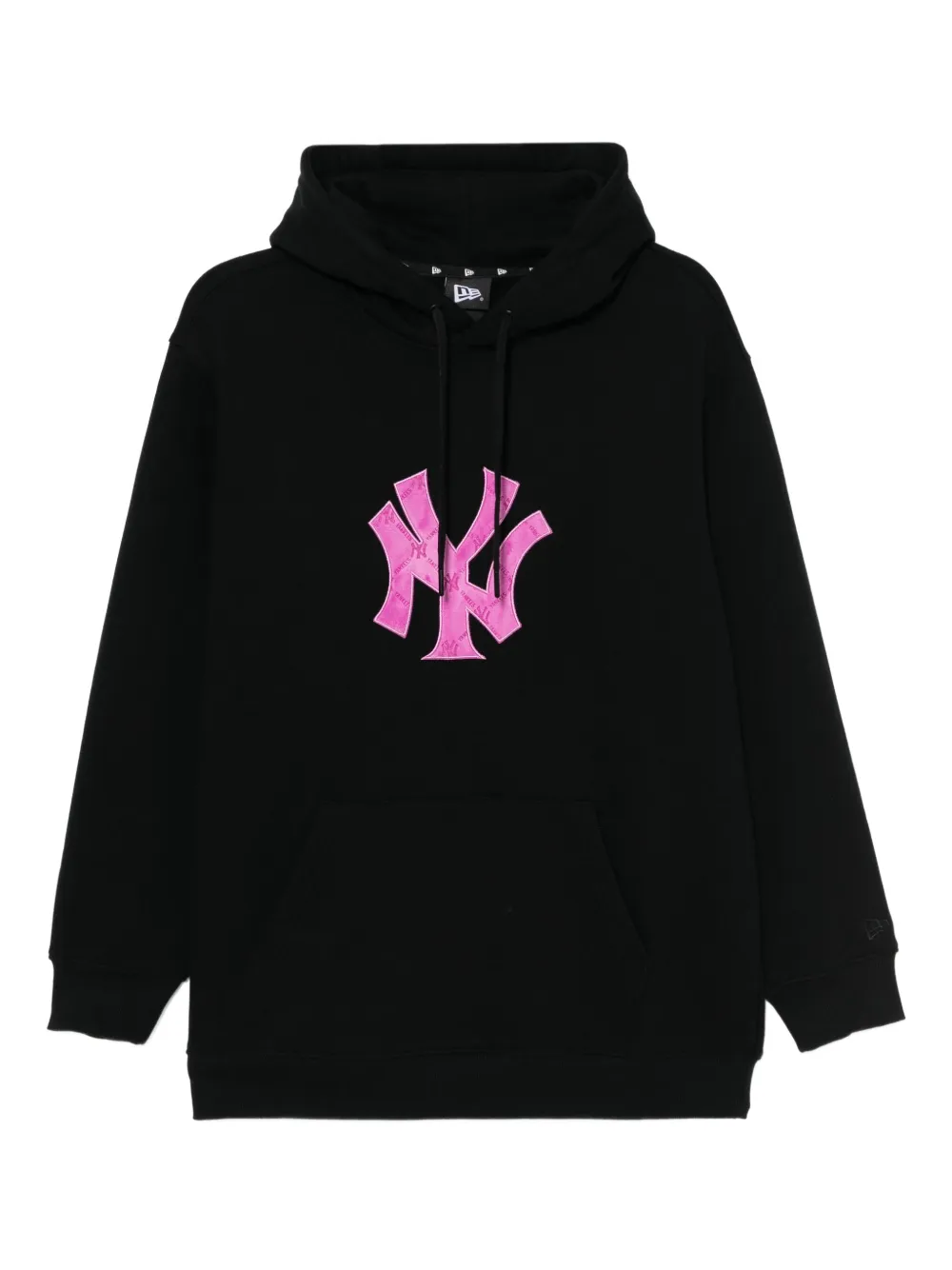 NEW ERA CAP logo-embroidered hoodie - ブラック NEW ERA CAP logo-embroidered hoodie - ブラック
