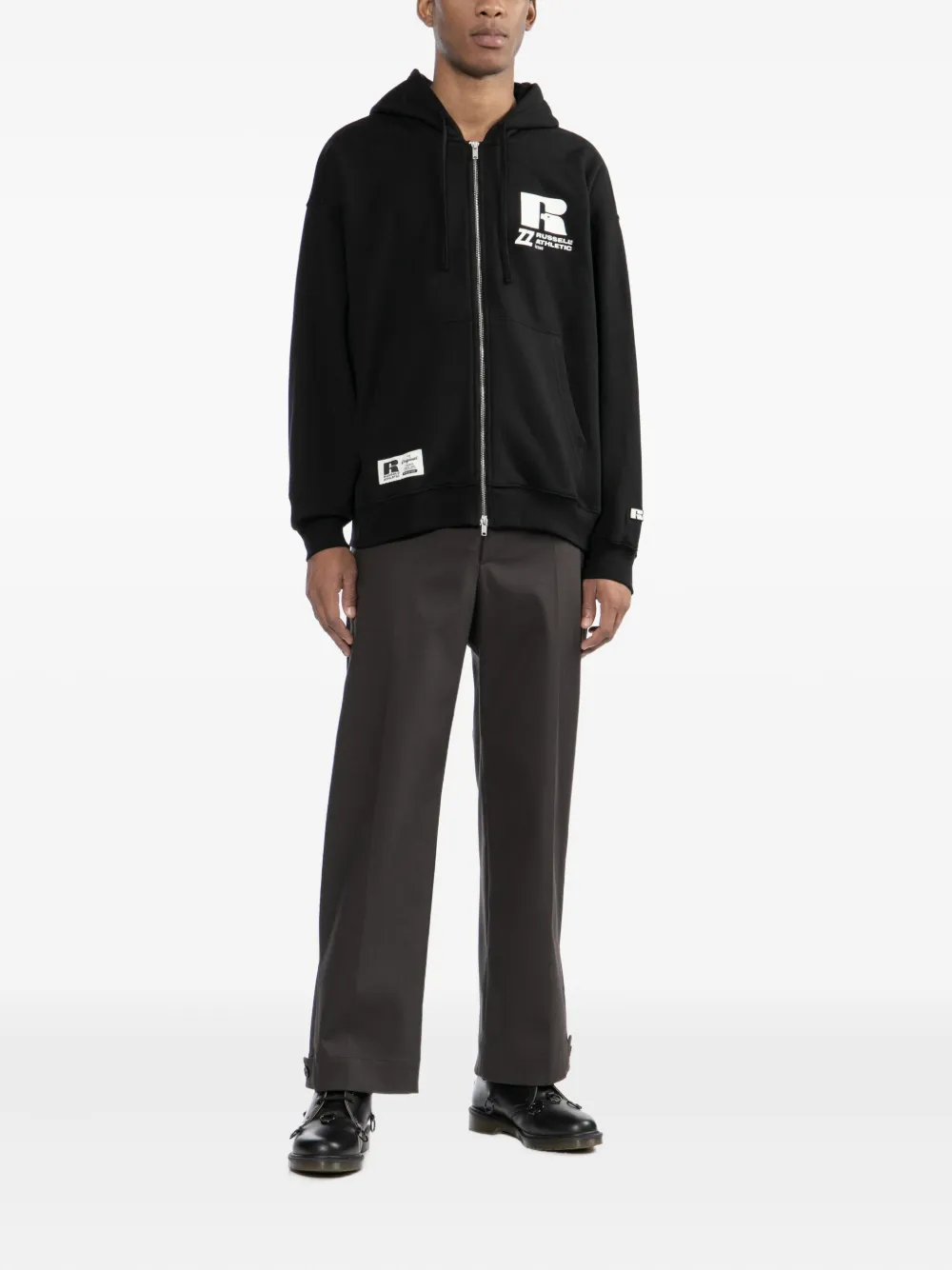 izzue x Russell Athletic logo-embroidered hoodie | Hoodies | Image 2