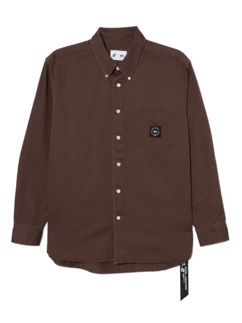 izzue logo-patch shirt