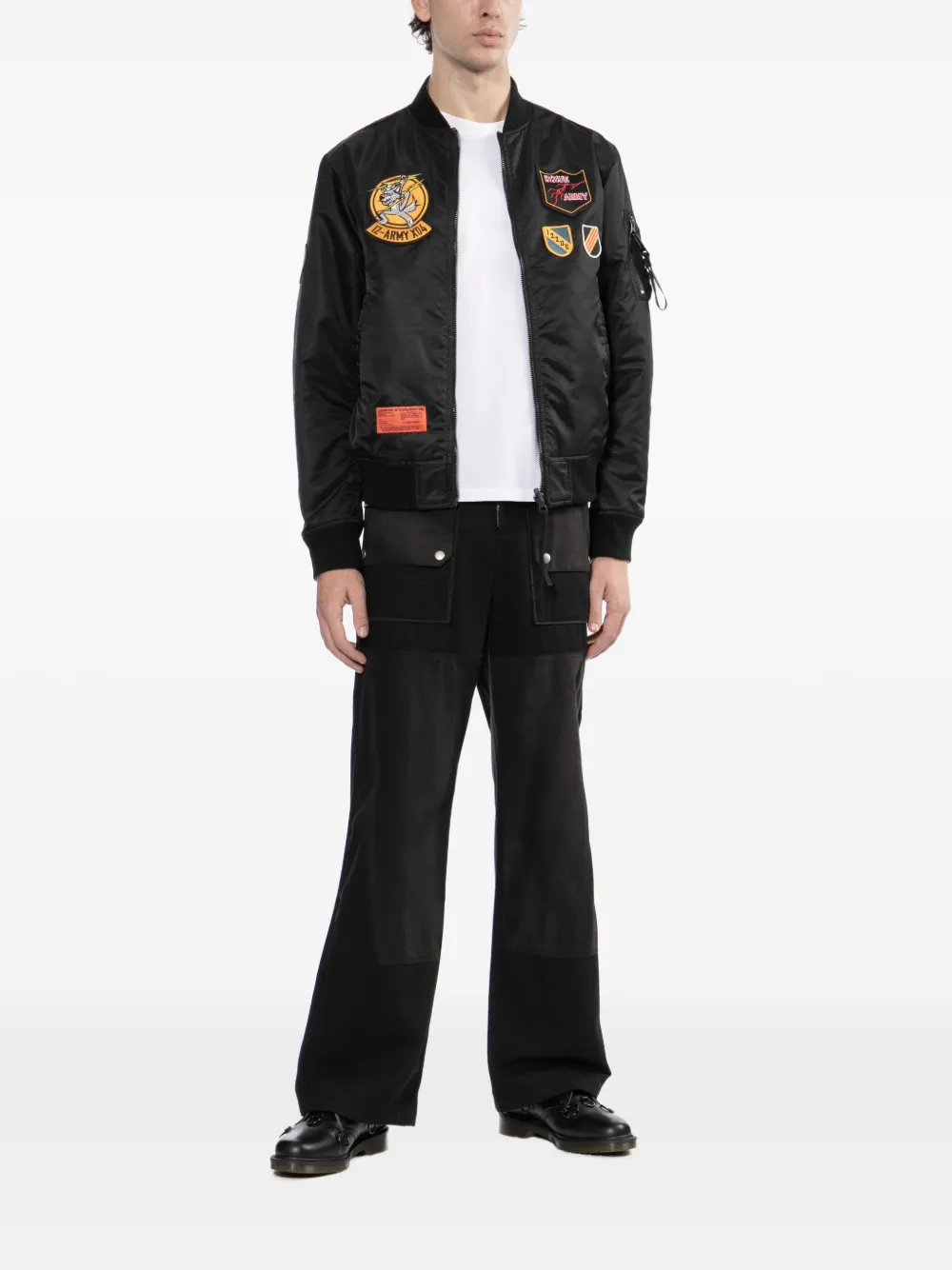 izzue logo-patch jacket | Bomber Jackets | Image 2