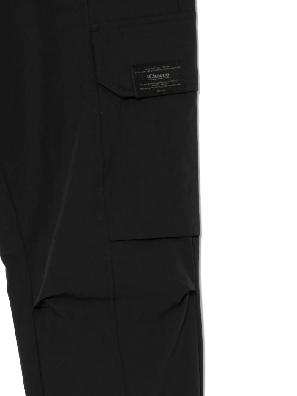 Chocoolate Logo-patch Trousers In Black