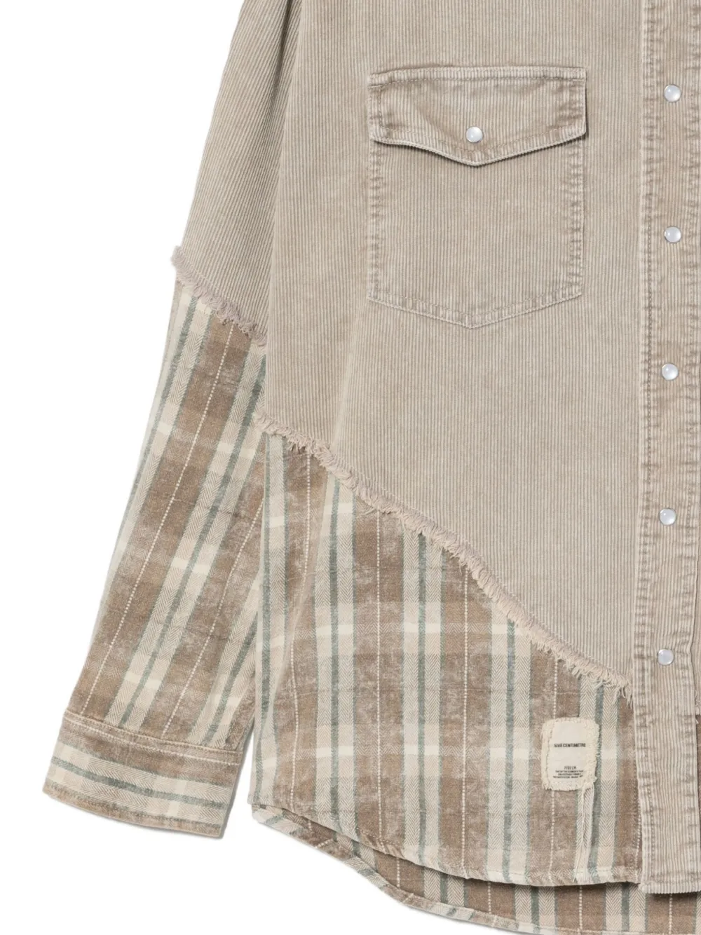 FIVE CM Overhemd met logopatch Grijs