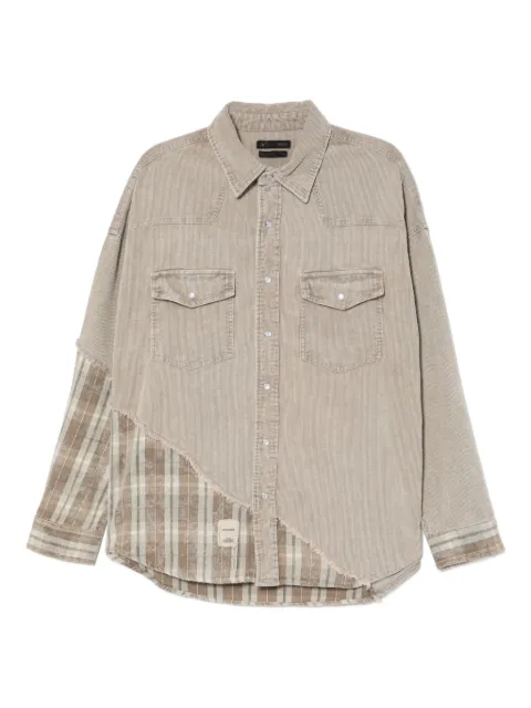 FIVE CM plaid shirt jacket