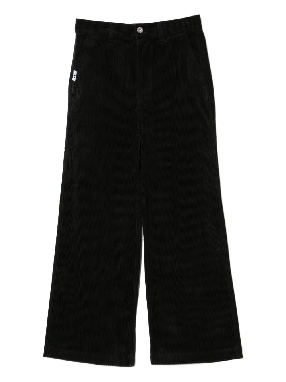 CHOCOOLATE logo-patch trousers | Black | Image 1