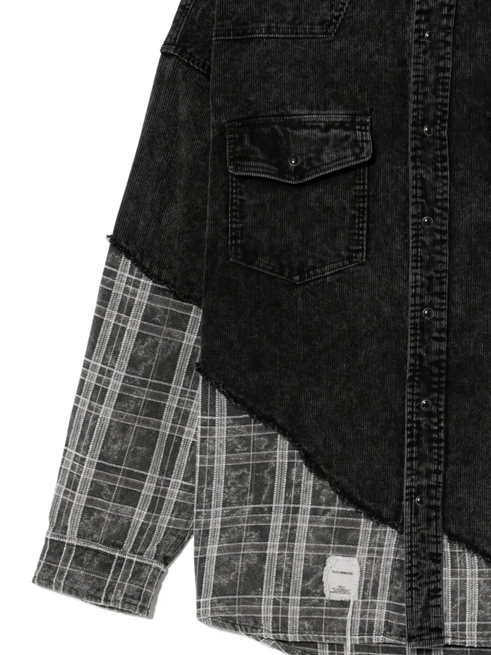 FIVE CM Overhemd met logopatch Zwart