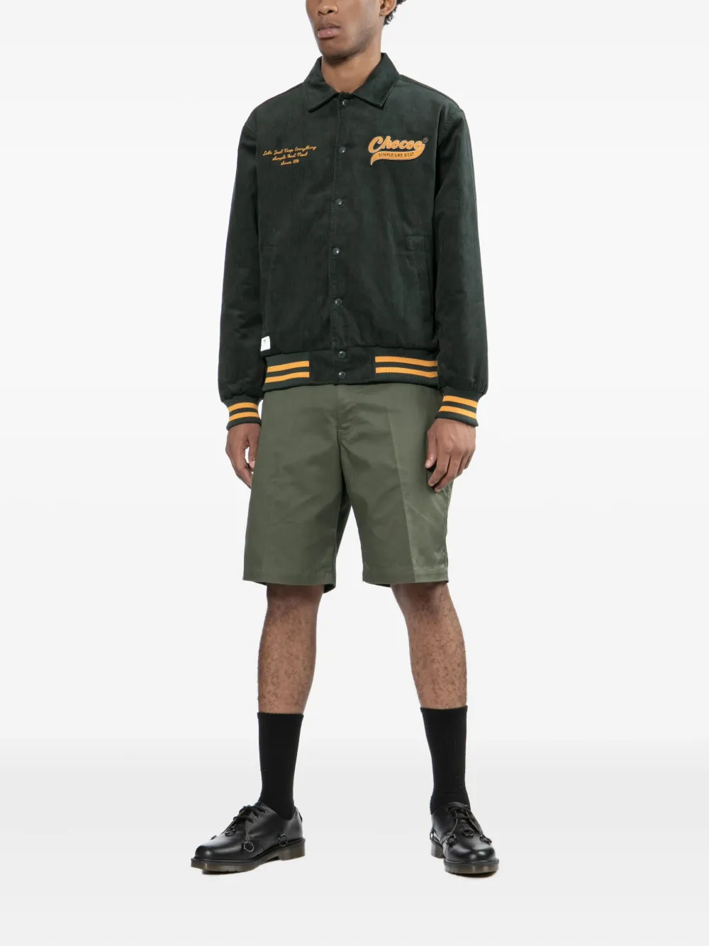 Chocoolate Logo-embroidered Jacket In Green