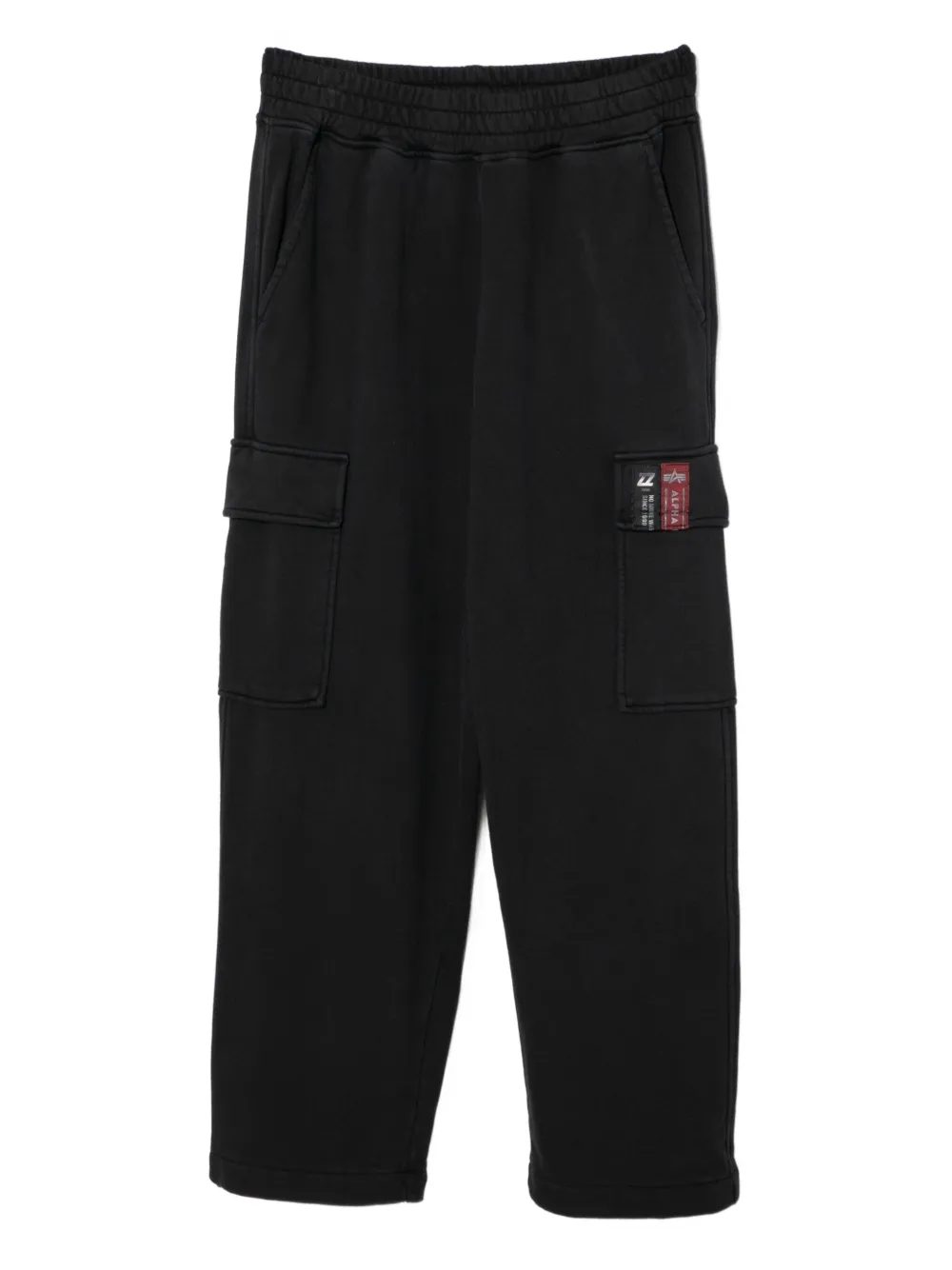 izzue logo-patch trousers | Black | Image 1